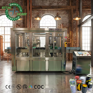 Ligne de remplissage automatique complète pour eau gazeuse et bière, 4000 CPH, à retour sur investissement élevé, avec système de mélange de <span class=keywords><strong>sirop</strong></span> et CIP - Product Image 1