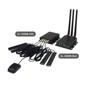 Gl.Inet Antenne de routeur extérieur industrielle puissante 4G E-Sim Routeurs Wi-Fi de liaison en direct avec carte Sim