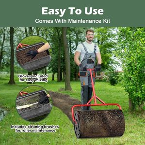 เครื่องหว่านปุ๋ยแบบตาข่ายเหล็กสำหรับงานหนัก สำหรับใส่ปุ๋ยหมัก ปุ๋ยอินทรีย์ พีทมอส ทราย <span class=keywords><strong>ดิน</strong></span>ปลูก และการหว่านวัสดุในสวน - Product Image 3