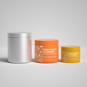 Double-Layer Aluminum Tins for Supplements | Dual Compartment Metal <b>Containers</b> for Vitamins & Health Products | Recyclable Jars - Product Image 3