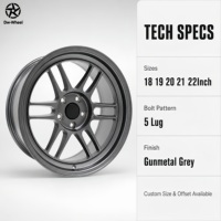 Jantes de course Dw 12 à double rayon gris bronze 18 19 20 21 22 pouces 6061 T6 OEM Vente en gros directe usine Adaptées aux voitures de sport