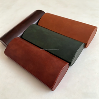 Étui à lunettes en cuir PU de luxe, élégant et de haute qualité, fait main, avec logo personnalisé, antichoc, coffret cadeau haut de gamme pour les magasins d'optique