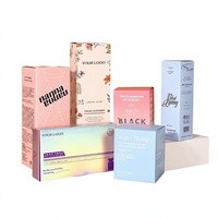 Boîtes en carton blanc personnalisées fabriquées en usine pour l'emballage cosmétique avec impression offset et logo