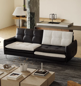 <span class=keywords><strong>Canapé</strong></span> modulaire rectangulaire inclinable haut de gamme design moderne avec revêtement en tissu et acier inoxydable, ensemble de rangement haute densité pour villa - Product Image 3