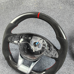Volante de fibra de carbono Alcantara de fabricación de precisión de fábrica para volante de coche Mercedes Benz AMG W205 - Product Image 4
