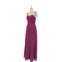 Robes de demoiselle d'honneur longues et violettes sur mesure TEENYEE, grandes tailles, robes de soirée formelles pour femmes, robes de mariage, vente en gros d'usine