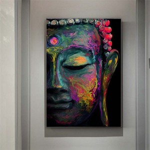 Vente en gros d'art mural bouddha <span class=keywords><strong>zen</strong></span> peinture de décoration religion thaïlandaise bouddha toile d'art mural <span class=keywords><strong>pour</strong></span> salon <span class=keywords><strong>chambre</strong></span> peinture de décoration - Product Image 6