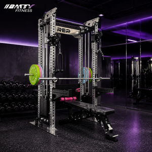 แร็คยกน้ำหนัก BM 3 มม. แบบ Heavy Duty พร้อมบาร์นิรภัย บาร์ดึงข้อ สายเคเบิลแบบสูง-ต่ำ เครื่องสมิธอเนกประสงค์ - Product Image 1