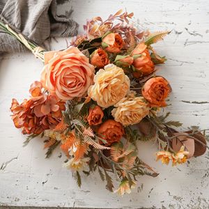 Cuaderno de Star Wanderer, Ramo de Flores Artificiales, Rosas Mixtas, Tela Plástica Tejida, Decoración para Bodas y Hogar - Product Image 3