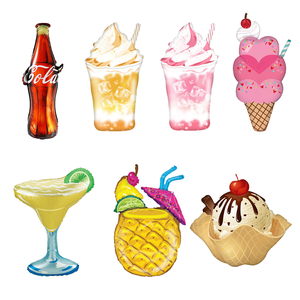 Globo de Helio con Forma de Helado de Verano Hawaiano para Decoración de Playa, Piscina y Exteriores - Product Image 1