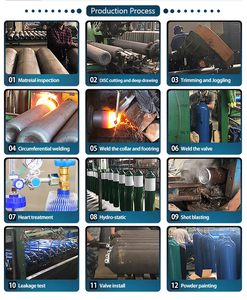 Bombola di <span class=keywords><strong>Gas</strong></span> in Acciaio Senza Saldatura di Alta Qualità, Standard ISO9809-3, 40L, per Ossigeno, Azoto, Argon, Elio, CO2 e Tutti i Tipi di <span class=keywords><strong>Gas</strong></span> - Product Image 2