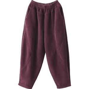 Harem <b>Pants</b> Women Corduroy Fleece <b>Lined</b> Thickened Plus Size Autumn Winter Casual <b>Pants</b> With Pockets Micro Elasticity - Product Image 5
