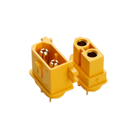 Connecteur antidérapant XT60L, connecteur XT60 avec clip de verrouillage rapide, version à fixation sur carte avec gaine de protection pour batterie au lithium RC