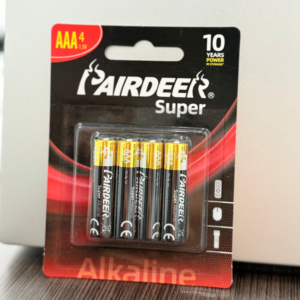 PAIRDEER Usage général Résistant aux fuites Cylindrique Fiable Privé Meilleur LabeL 1.5v Lr03 1.96Wh Pile alcaline - Product Image 1