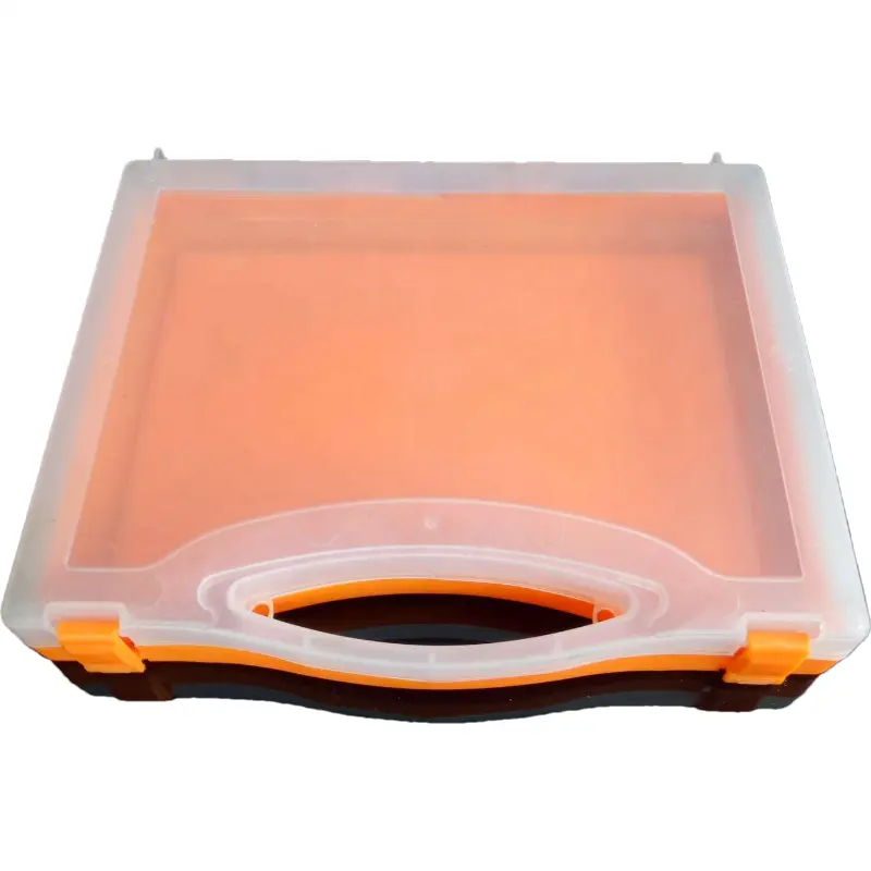 Hot selling plastic storage box with handle for tent pegs stakes saving