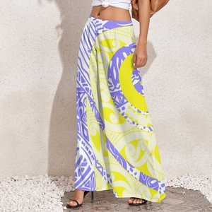 Boutique Vêtements Femmes Personnalisé <span class=keywords><strong>Grande</strong></span> <span class=keywords><strong>Taille</strong></span> Jambe Large <span class=keywords><strong>Pantalon</strong></span> À La Mode Palazzo <span class=keywords><strong>Pantalon</strong></span> Polynésienne <span class=keywords><strong>Pantalon</strong></span> 1 QUANTITÉ MINIMALE DE COMMANDE - Product Image 4
