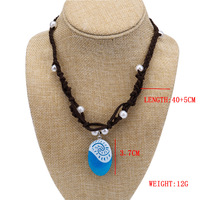Collier vintage simple, collier géométrique ajouré à nœud, bijoux princesse Moana