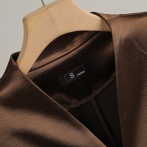 Women's Blazer Solid Color Polyester Fitted Waist Chinese Style Spring 2025 GDX-1680 - Product Image 3