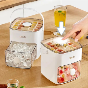 48 lưới Báo Chí loại hai lớp công suất lớn dễ dàng để demold <span class=keywords><strong>Ice</strong></span> <span class=keywords><strong>Cube</strong></span> khuôn <span class=keywords><strong>Ice</strong></span> Maker Máy <span class=keywords><strong>Ice</strong></span> <span class=keywords><strong>Cube</strong></span> khay với lưu trữ trường hợp - Product Image 6