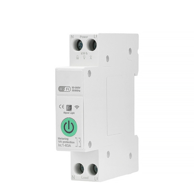 Factory Direct 63A Smart Energy Meter Mini Real-Time Monitoring Plastic Circuit Breakers 6 KA Breaking Capacity Surface Mount