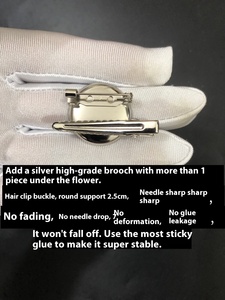 Broche de Camelia súper fijo de gama alta de 6,6 cm, bolsa de horquilla de flor fragante pequeña con tecnología de chapado para niños - Product Image 2