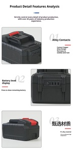 Batteria 18V per utensili BL1860B, compatibile con BL2018/LST220/LB2X4020/LBXR20/LB20/LBX20 - Product Image 3