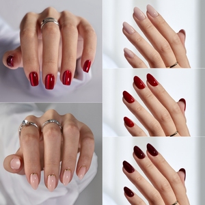 Private Label Wieder verwendbare kurze gefälschte falsche Nägel Set Soft Gel Großhandel Luxus 3D Handmade Bulk Custom Press auf Fingernägeln En Gel