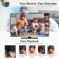Caméra IP de sécurité extérieure Tinosec avec vision nocturne 5MP, audio bidirectionnel 2K, caméra de sécurité domestique CCTV