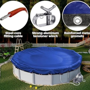Cubierta para Piscina Redonda de Alta Resistencia para Invierno, de PE, para Piscinas Elevadas de 15 pies, con Protección UV, Venta al por Mayor, Fabricación Personalizada OEM - Product Image 6