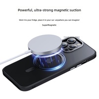 Coque de téléphone magnétique en TPU pour iPhone 18 17 16 15 Pro Max avec support de charge sans fil, béquille magnétique, antichoc et fine