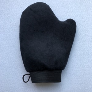 Gant applicateur en microfibre noir marron rose, étiquette privée, gants de bronzage en velours doux auto-bronzant avec pouce - Product Image 2