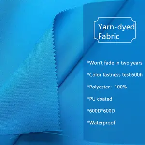 Durable Yarn-dyed Colorful Waterproof Oxford Tent Fabric For Outdoor Awning And Beach Umbrella