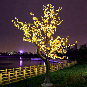 Arbre artificiel pré-éclairé en fleurs de cerisier pour les intérieurs commerciaux, les salles de mariage, les restaurants, les hôtels et les décorations florales saisonnières - Product Image 1