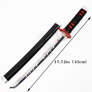 Set di Spade Giocattolo in Metallo <span class=keywords><strong>Tanjiro</strong></span> Kamado Hinokami Kagura 45cm per Cosplay e Collezione <span class=keywords><strong>Anime</strong></span> - Product Image 5