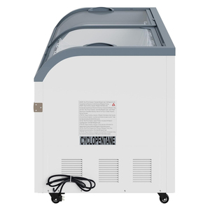 Congelador comercial de isla de 58 pulgadas de gran capacidad, con ruedas y ahorro de energía, para tiendas minoristas de comestibles. - Product Image 4