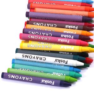 FOSKA Sûr pour les enfants 6 couleurs 12 couleurs 24 couleurs longue durée Crayon cire pour le dessin scolaire stationnaire - Product Image 4