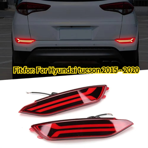 2 Luces LED Traseras para Coche, Luz Antiniebla, Direccional, de Freno, Reflector para <span class=keywords><strong>Hyundai</strong></span> <span class=keywords><strong>Tucson</strong></span> 2015 <span class=keywords><strong>2016</strong></span> 2017 2018 2019 2020 - Product Image 1