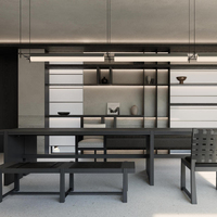 Meuble de salon moderne en bois |   Conception modulaire personnalisée |   Conception de plans personnalisés et mise en œuvre de projets clés en main