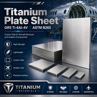Plaque en titane haute résistance GR5 Ti-6Al-4V ASTM B265, taille personnalisée pour la structure d'avions et les composants aéronautiques