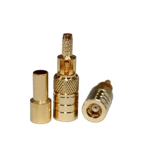 SMB-C-K1.5 Conector coaxial RF fêmea reto SMB de cobre para abertura de janela para cabo RG316/174