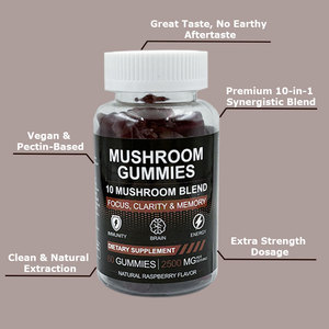 Vitaminas y Suplementos de Marca Privada, Extracto de Super Hongos, Gomitas de Melena de León para Reforzar el Sistema Inmunológico, Superalimento - Product Image 4