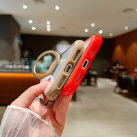 Coque de téléphone magnétique rotative à 360° avec support pour iPhone 17 Pro Max, 17 Air, 16, 15, 14 Plus, 13, 12 Pro Max, avec pare-chocs airbag et coque transparente