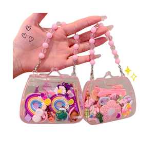 Juego de 24 Accesorios para el Cabello para Niñas, Pinzas para el Cabello de Princesa, Accesorios para el Cabello de Niñas, Pinzas para el Cabello con Dibujos Animados, Lindas Horquillas para el Cabello con Bolso - Product Image 1