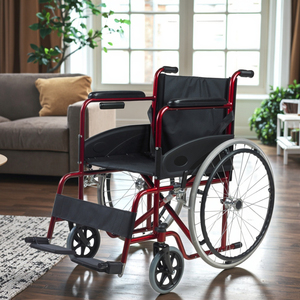 Sedia a rotelle manuale leggera e pieghevole funzionale per <span class=keywords><strong>terapia</strong></span> <span class=keywords><strong>medica</strong></span> e materiale in acciaio per uso clinico - Product Image 2