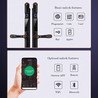 Serrure de porte intelligente Tolink Tuya à double face, étanche IP68, avec contrôle à distance pour portails en fer, résistante aux empreintes digitales