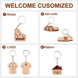 Llaveros de Madera de Alta Calidad Hechos en Fábrica CY, con Forma de Guitarra, Piano y Copa de Vino Tinto, Diseño Personalizado, Precio al por Mayor - Product Image 5