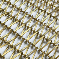 Cloisons décoratives en maille métallique moderne Yuchen, maille décorative métallique personnalisable pour bâtiments