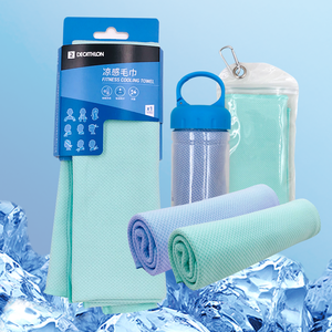 ठंडे रेशम पॉलिएस्टर डबल रंग ठंडा बर्फ तौलिया नए डिजाइन खेल तौलिया - Product Image 2