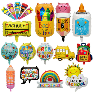 Journée des enfants Retour à l'école Ballon en aluminium <span class=keywords><strong>Crayon</strong></span> Cartable Boîte à papeterie Décoration de fête de <span class=keywords><strong>bébé</strong></span> Fournitures Ballon Retour à l'école Jouets - Product Image 2