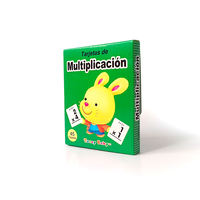 Jeu interactif parent-enfant personnalisé en espagnol : cartes flash de mathématiques (addition, soustraction, multiplication et division) personnalisables pour le client